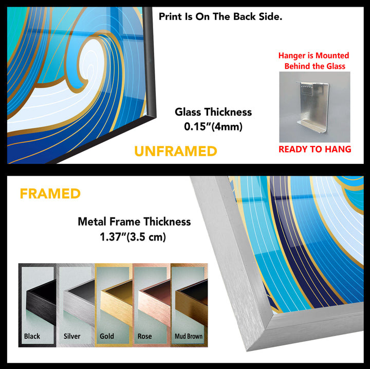 Abstract Tempered Glass Wall Art - MyPhotoStation