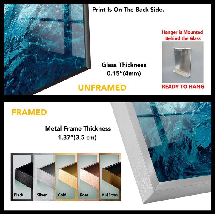 Abstract Tempered Glass Wall Art - MyPhotoStation