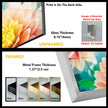 Vivid Flowers Tempered Glass Wall Art