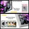 Orchid and Stones Tempered Glass Wall Art