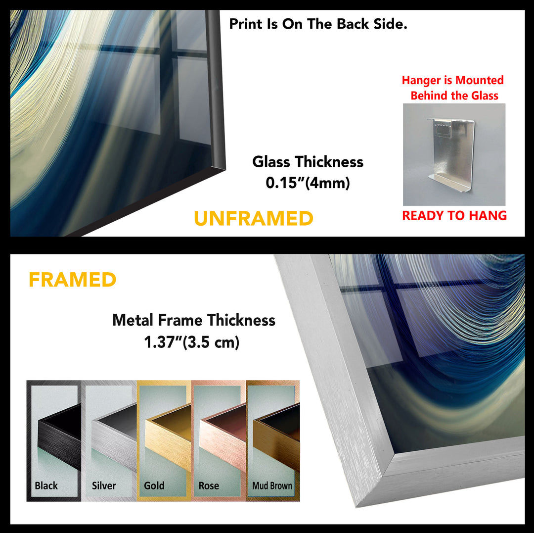 Abstract Tempered Glass Wall Art - MyPhotoStation