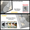 Mosaic Grey Glass Wall Art