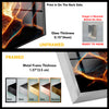 Abstract Fire Glass Wall Art , glass photo prints, glass picture prints