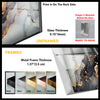 Grey Golden Marble Tempered Glass Wall Art - MyPhotoStation