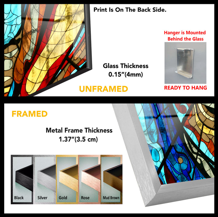 Cosmovitral Toluca Glass Wall Art , print on glass, glass printed photos