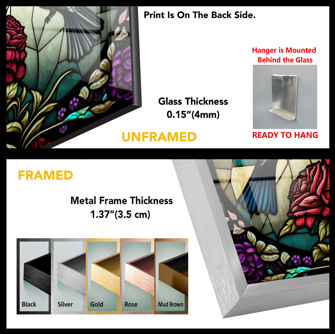 Birds Tempered Glass Wall Art - MyPhotoStation