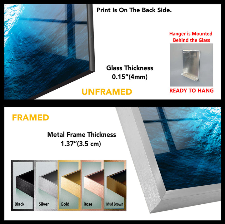 Ocean Deep View Tempered Glass Wall Art - MyPhotoStation