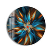 Abstract Round Tempered Glass Wall Art