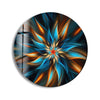 Abstract Round Tempered Glass Wall Art