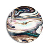 Abstract Round Tempered Glass Wall Art