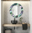 Stained Tempered Glass Wall Mirror