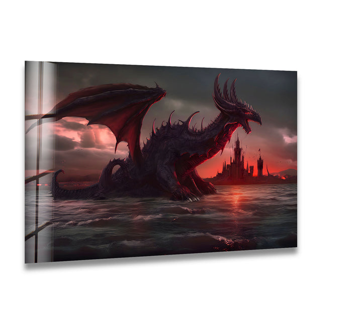 Experience the might of a roaring dragon in this stunning Inferno Dragon glass wall art. With its vivid colors and fiery display, it’s perfect for anyone who admires power and strength.
