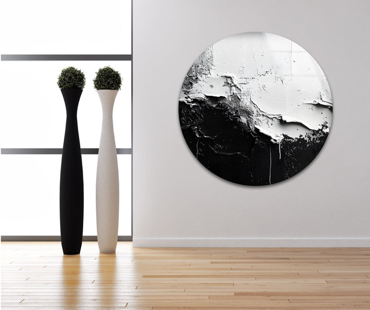 Abstract Black and White: A sleek, modern design perfect for creating a bold focal point in your space.
