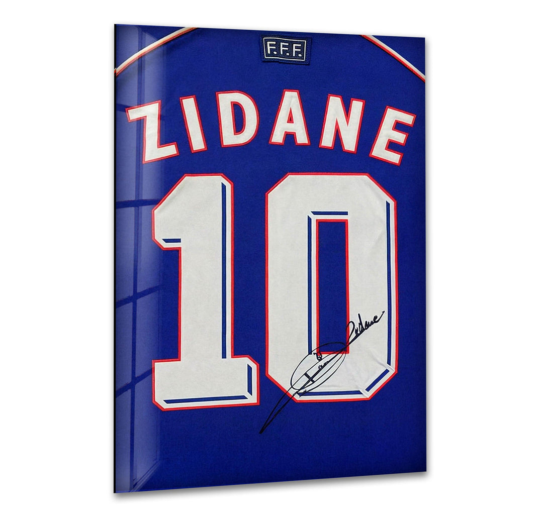 Zidane Glass Wall Art print picture on glass, Tempered Glass Wall Art
