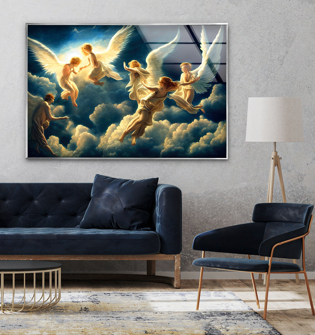 Heaven and Angels Glass Wall Artwork Designs