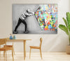 Banksy Behind the Curtain Graffiti Glass Wall Art - Purchasing Banksy art has never been easier. With our convenient online store, you can purchase Banksy art from the comfort of your home. Whether you are looking to buy Banksy art for yourself or as a gift, our user-friendly platform makes it simple and secure to find the perfect piece.