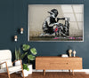 Banksy Uk Flag Glass Wall Art - Shop Banksy artwork for sale and bring the famous street artist's work into your home. From Banksy wall art to original paintings, our collection has something for every art lover. Purchase Banksy art and transform your decor with bold, contemporary pieces.