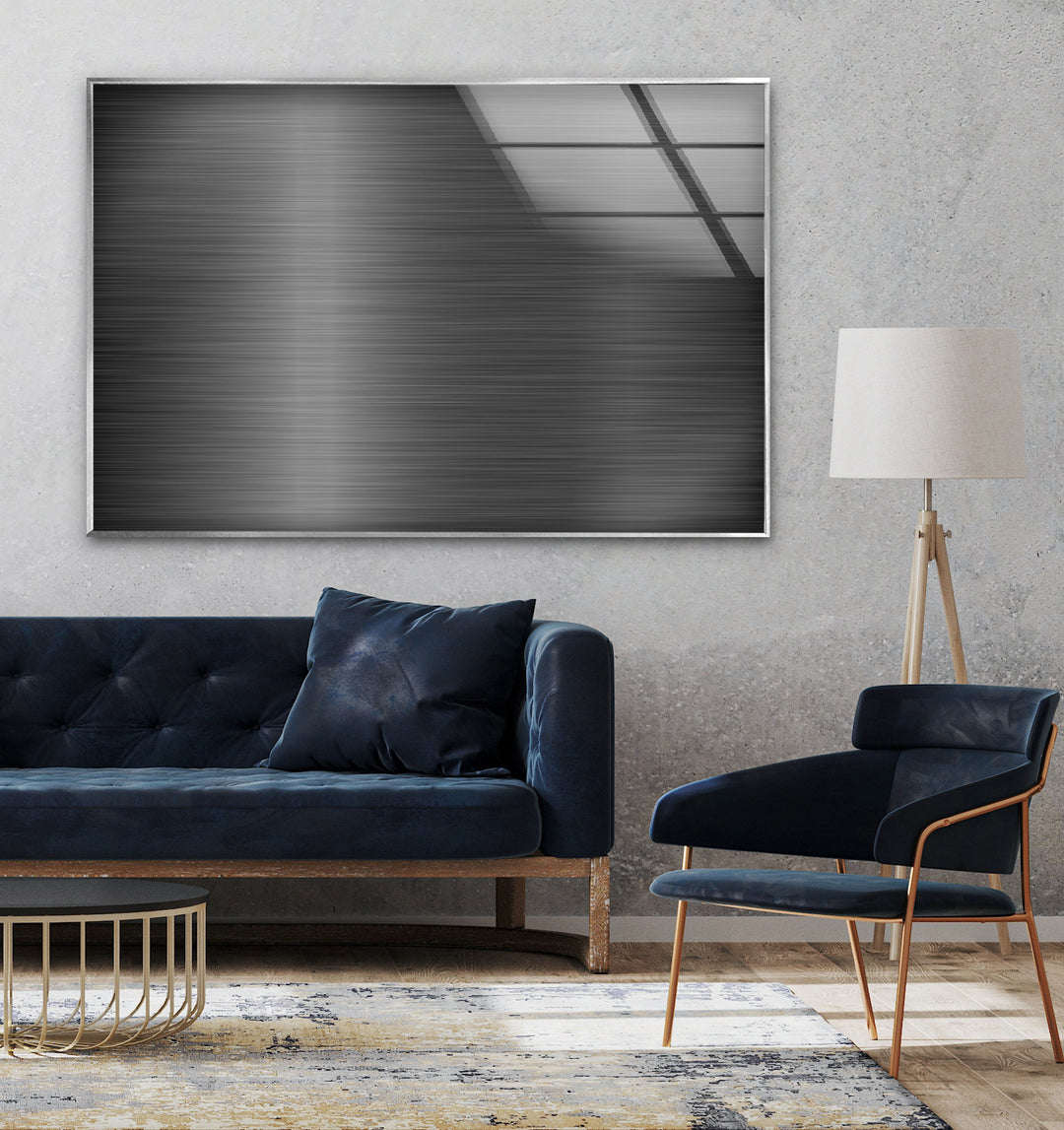 Abstract Grey Glass Wall Art print on glass, glass printed photos