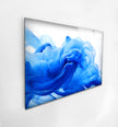 Abstract Blue Fractal Glass Wall Art stained glass wall art, stained glass wall decor