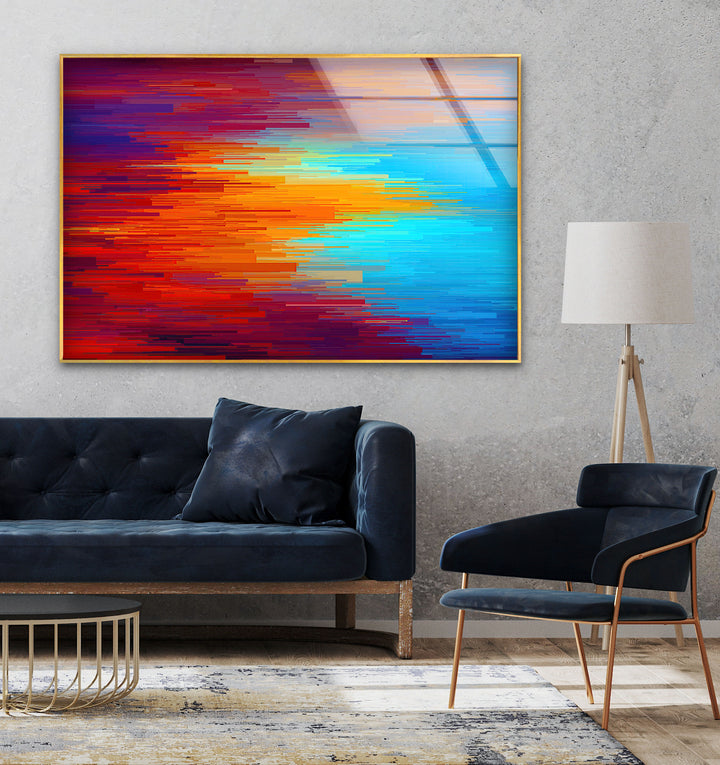 Abstract Colored Glass Wall Art custom glass pictures, glass art prints