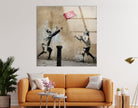 Banksy No Ball Games Glass Wall Art - Artdesigna Glass Printing Wall Arts - Large Banksy Wall Art