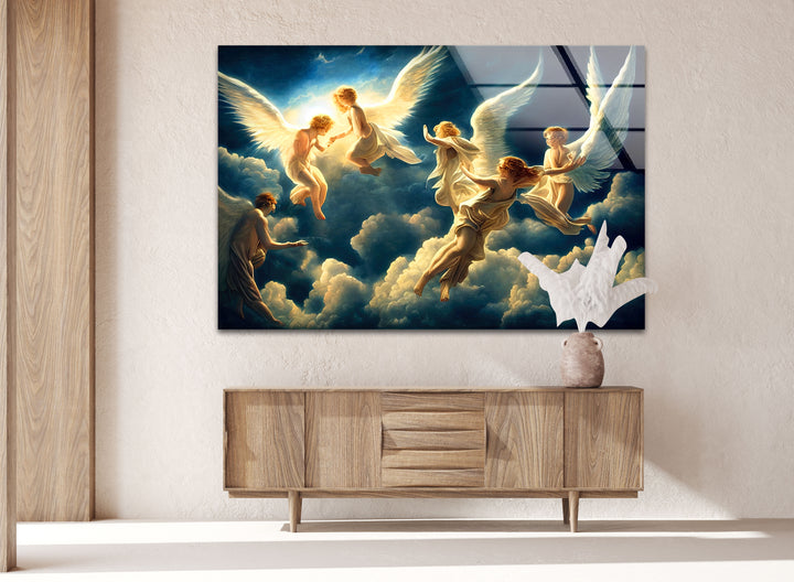 Heaven and Angels Glass Wall Art Decor Ideas