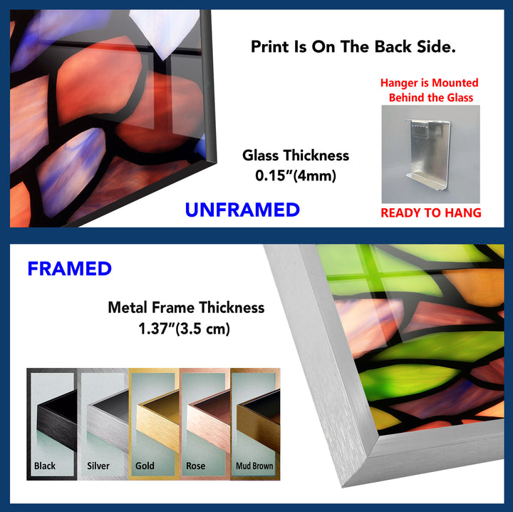 a picture of a metal frame with different colors