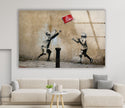 Banksy No Ball Games Glass Wall Art - Discover unique Banksy prints and elevate your home decor with the artist's iconic designs. Our collection of Banksy wall art and paintings for sale offers something for every taste. Purchase Banksy art today and bring contemporary flair to your walls.