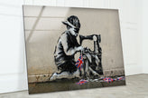 Banksy Uk Flag Glass Wall Art - Our Banksy Glass Wall Arts provide a perfect solution by combining high-quality UV printing with durable, reinforced tempered glass, resulting in stunning, vivid artwork that enlivens any room. Whether you're looking to decorate your kitchen, living room, bathroom, or any other area, our wall arts offer an array of designs to match your style and home decor, making your house feel more like a home.