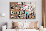 Mix Banksy Art Glass Wall Art - Don’t miss the chance to own a piece of the world’s most famous street artist’s work. Browse our collection and buy Banksy art today to bring a piece of contemporary history into your home.