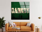 Banksy Tempered Glass Wall Art