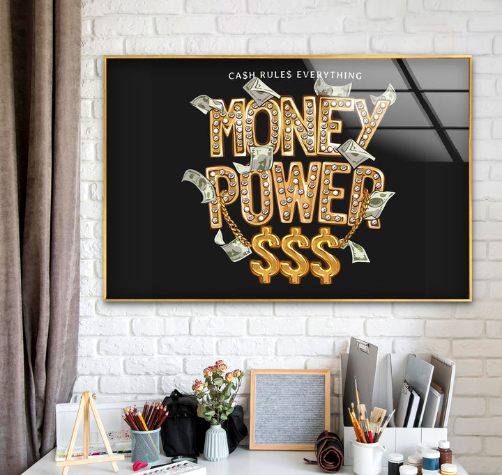 Money Power Glass Photo Prints & Cool Abstract