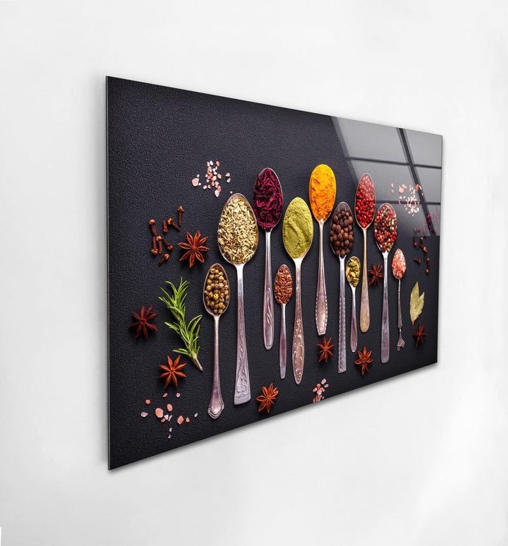 Tasty Spices Glass Wall Art, stained glass wall art, stained glass wall decor