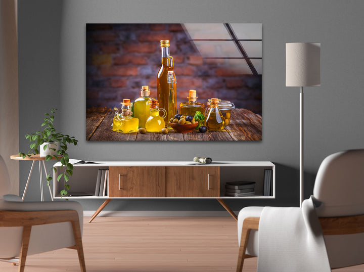 Oil Skewers Glass Wall Art, glass image printing, glass prints from photos