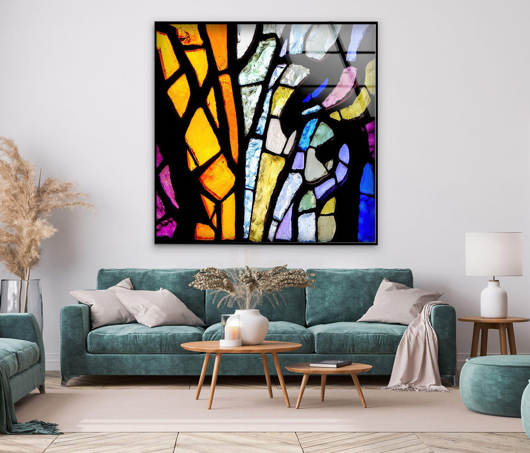 Bright Colorful Stained Glass Wall Art stained glass wall art, stained glass wall decor