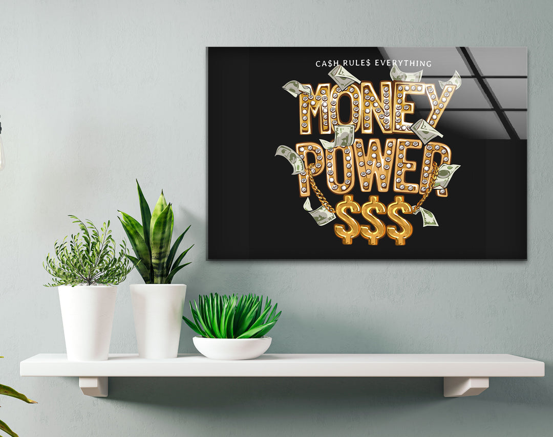 Money Power Cool Wall Art & Stained Glass Panels