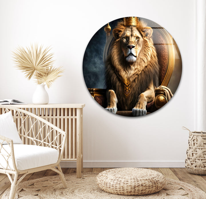 Lion King Glass Wall Art glass pictures for Wall, glass prints wall art