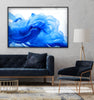 Abstract Blue Fractal Glass Wall Art glass photo prints, glass picture prints