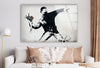 Flower Thrower Banksy Glass Wall Art - Artdesigna Glass Printing Wall Arts - Banksy Art Prints