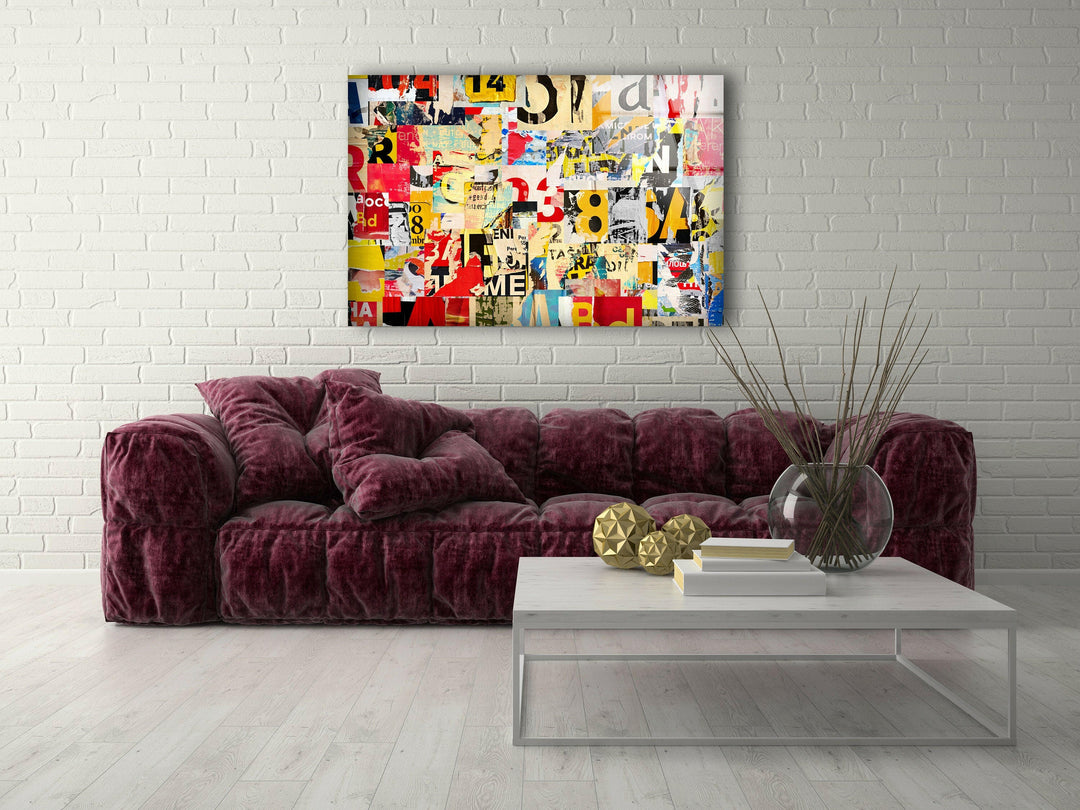 Vivid Colors Portrait Modern Glass Art & Cool Wall Art