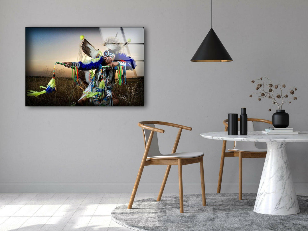 Native American Tempered Glass Wall Art - MyPhotoStation