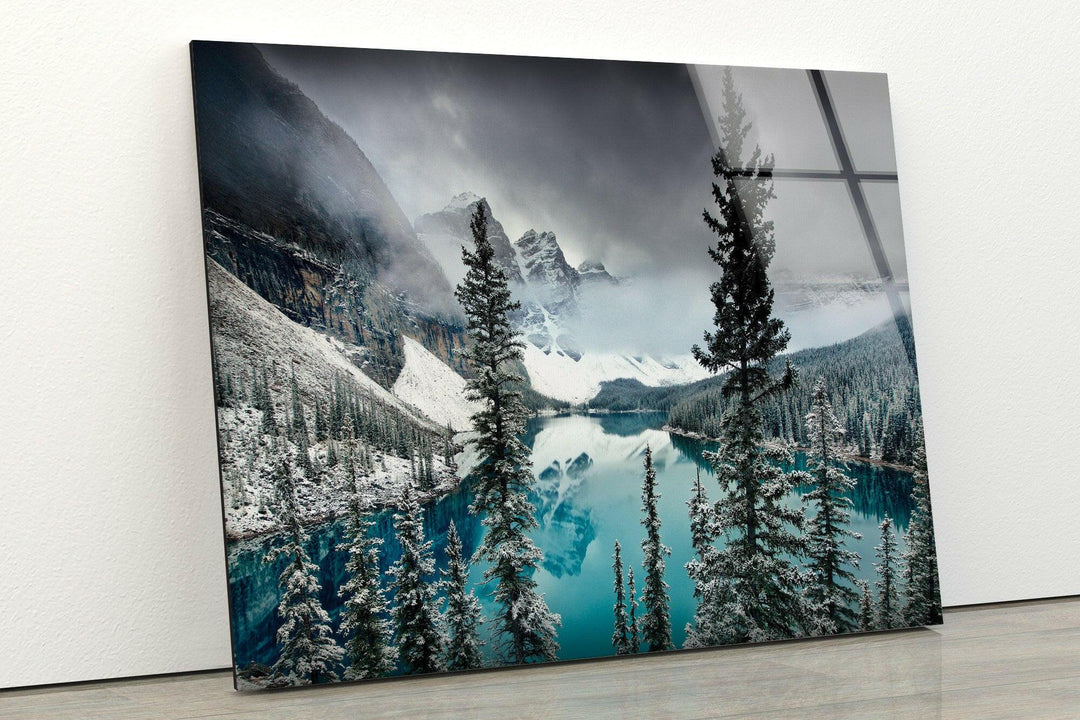 Moraine Lake Glass Wall Art