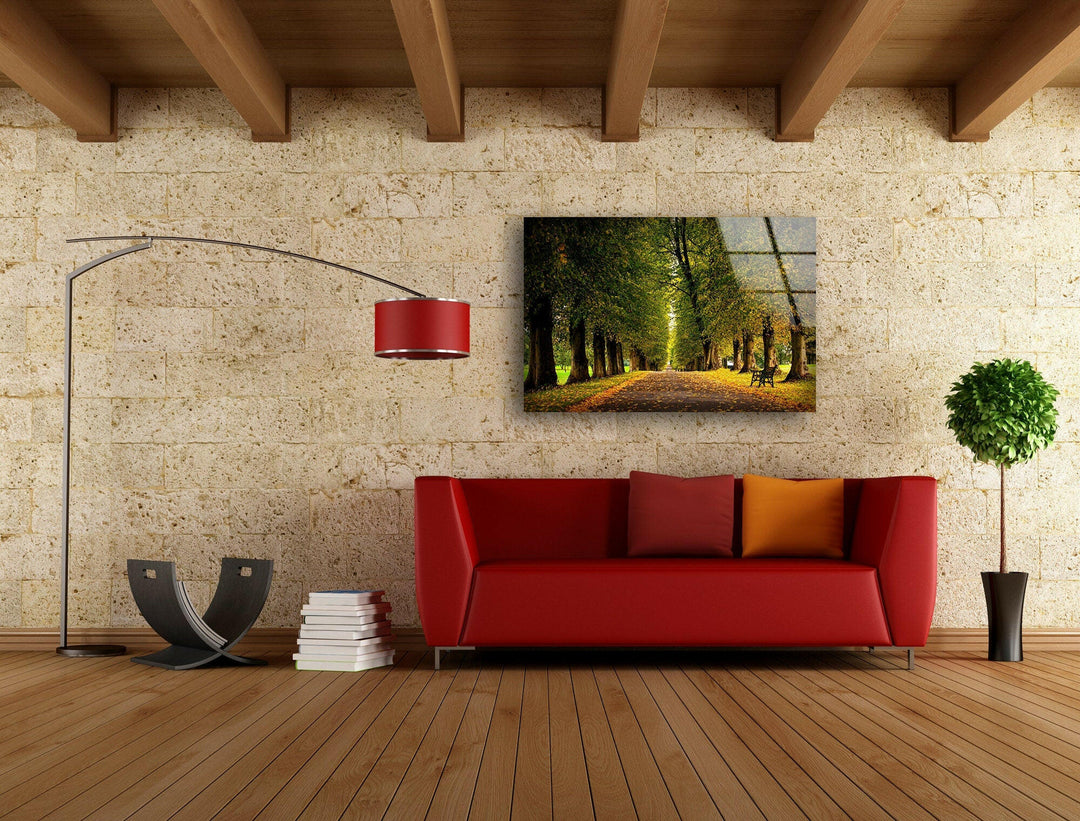 Nature Forest Glass Wall Art custom glass photo prints, large glass prints