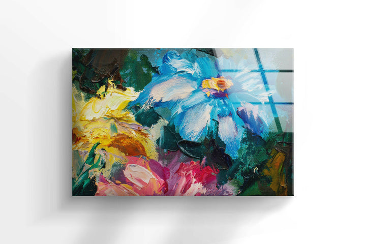 Claude Monet Abstract Glass Wall Art glass art painting, glass art for the Wall