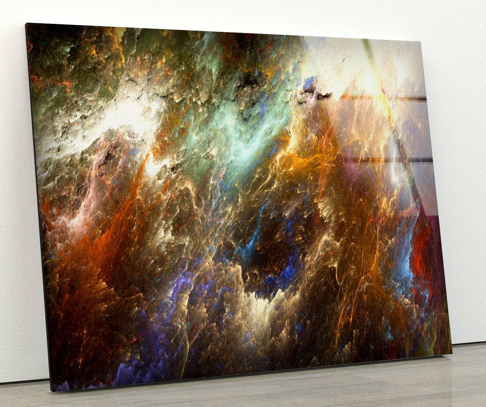 Fractal Unique Abstract Glass Wall Art Pieces