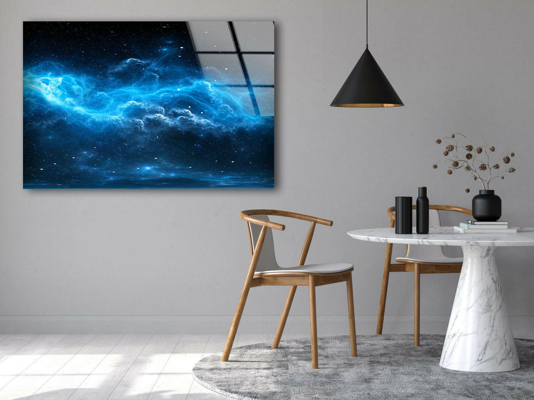 Nebula Star and Space Glass Wall Art