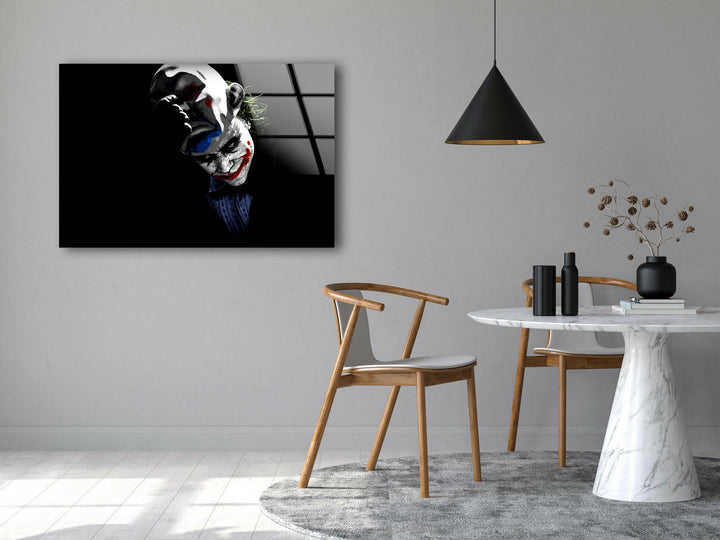 Dark Knight Joker Glass Wall Art print on glass, glass printed photos
