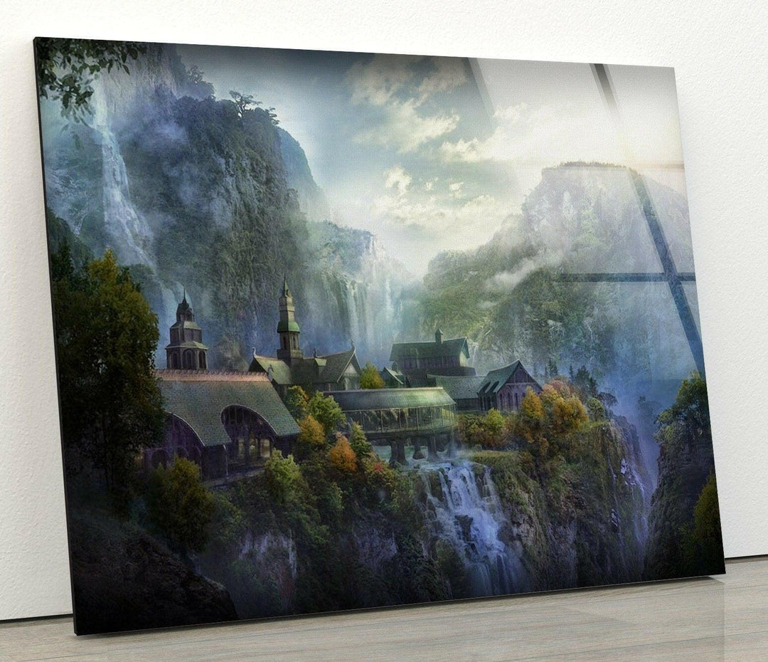 Lord Of The Rings Landscape Glass Wall Art glass image printing, glass prints from photos