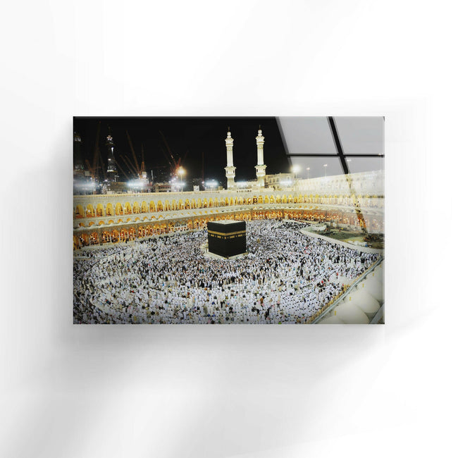 Mecca Al Haram Kaaba Tempered Glass Wall Art - MyPhotoStation