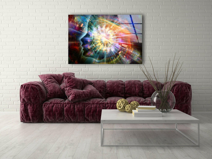 Geometry Soul Abstract Tempered Glass Wall Art - MyPhotoStation